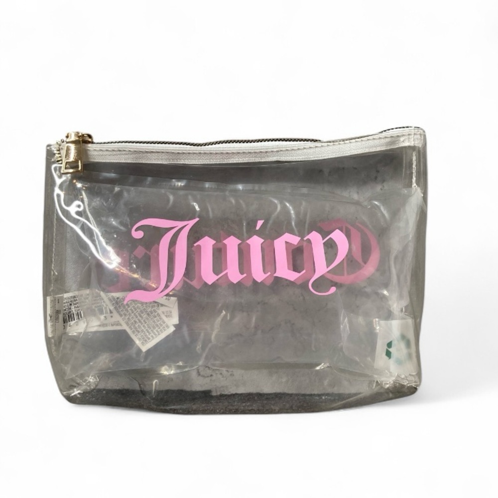 Juicy Couture Text Clear Pouch
